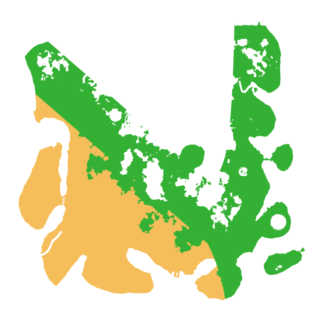 Biome Rust Map: Procedural Map, Size: 3600, Seed: 421344122