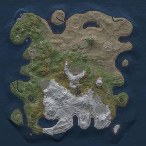 Thumbnail Rust Map: Procedural Map, Size: 3500, Seed: 1770235, 15 Monuments