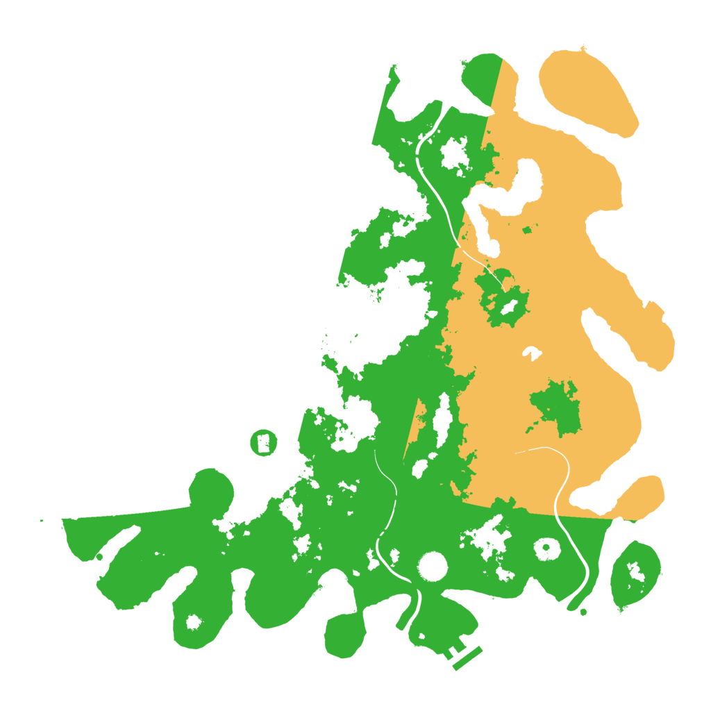 Biome Rust Map: Procedural Map, Size: 4250, Seed: 1862199311