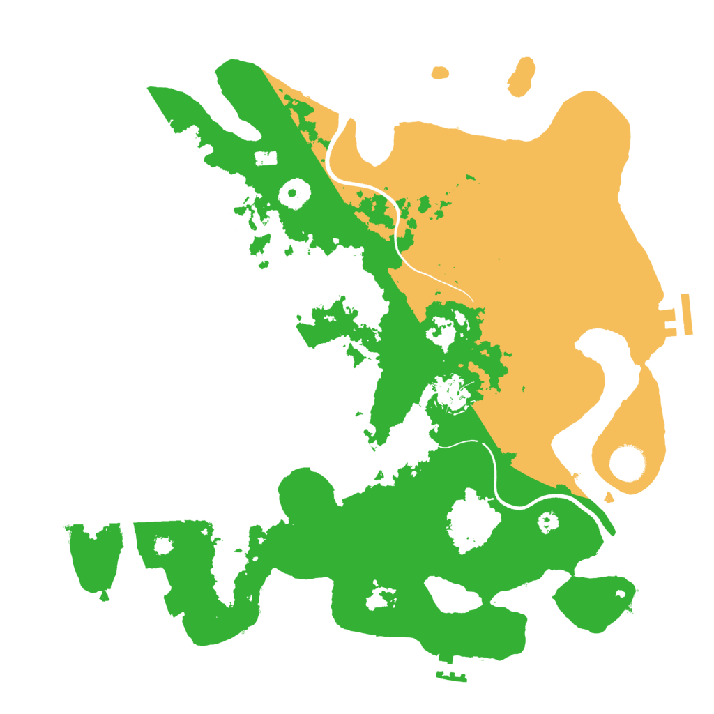 Biome Rust Map: Procedural Map, Size: 3500, Seed: 989656821