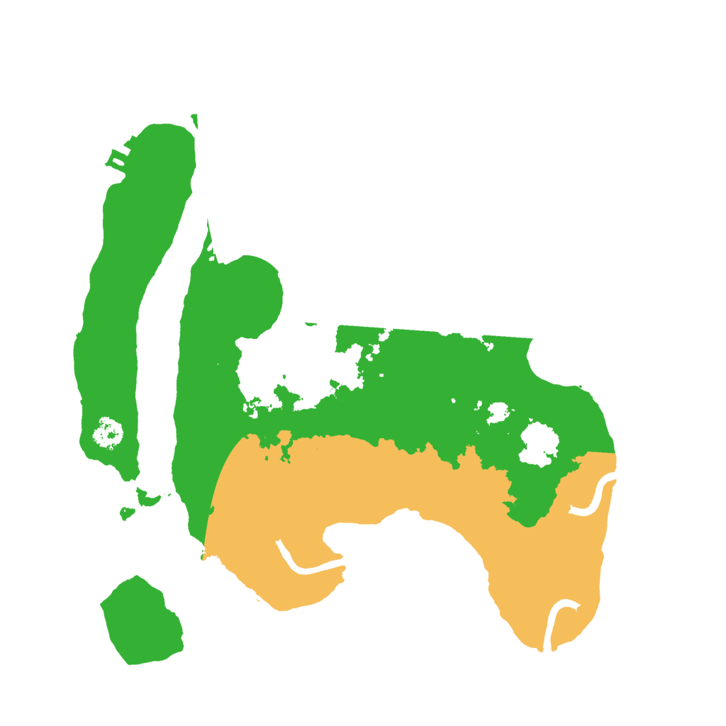 Biome Rust Map: Procedural Map, Size: 2500, Seed: 600