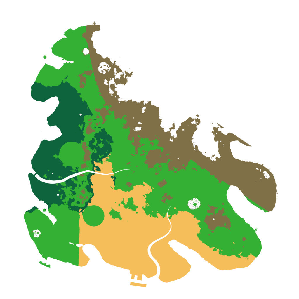 Biome Rust Map: Procedural Map, Size: 3750, Seed: 80519092