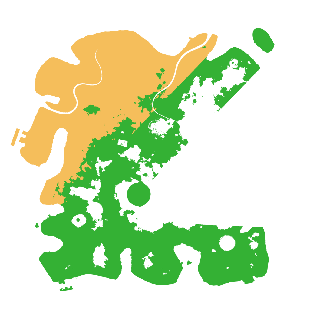 Biome Rust Map: Procedural Map, Size: 3500, Seed: 286079886