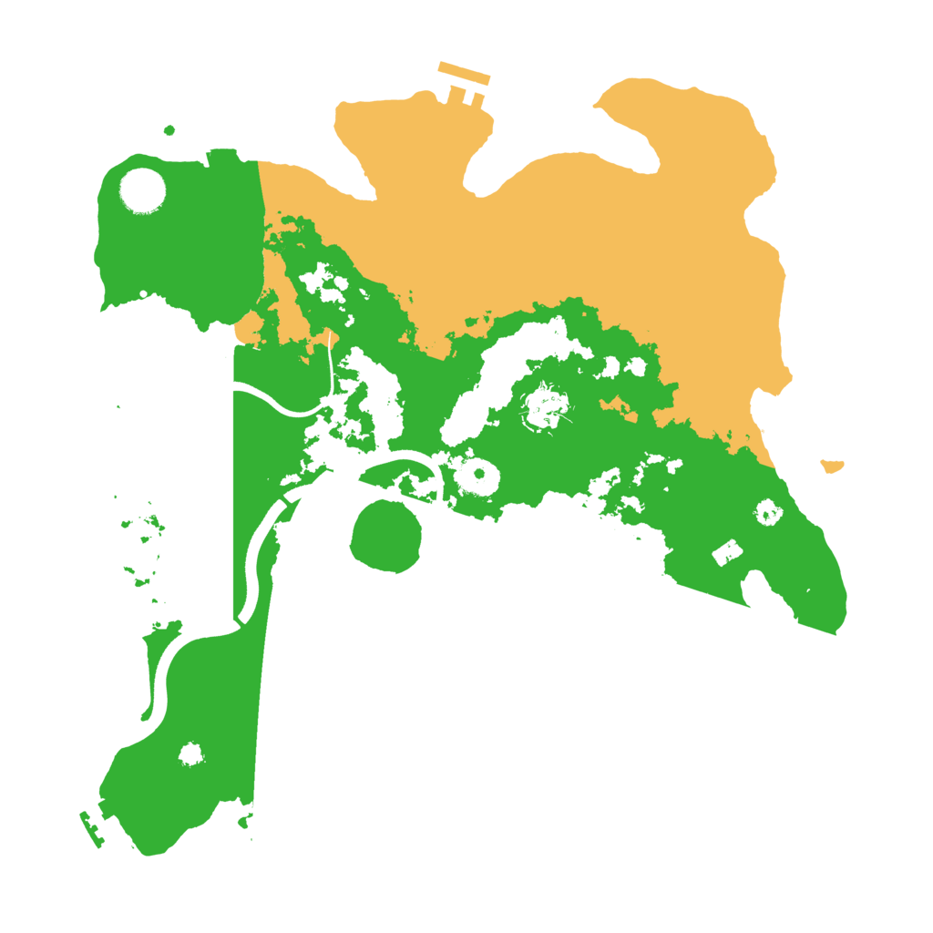 Biome Rust Map: Procedural Map, Size: 3600, Seed: 27373901