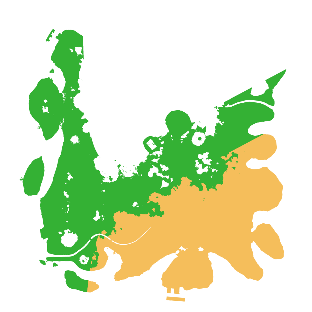 Biome Rust Map: Procedural Map, Size: 3400, Seed: 287992