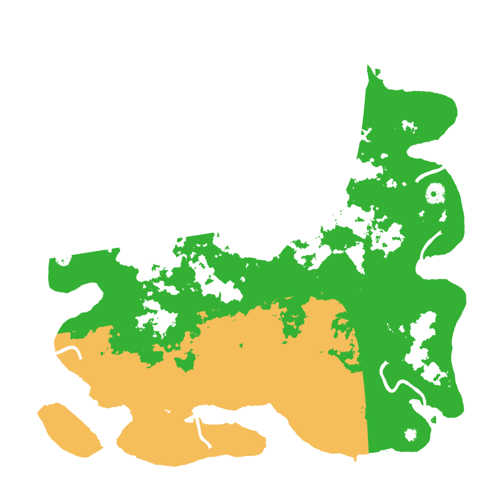 Biome Rust Map: Procedural Map, Size: 3700, Seed: 643881746