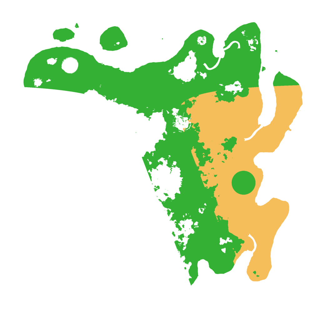 Biome Rust Map: Procedural Map, Size: 3550, Seed: 72303437