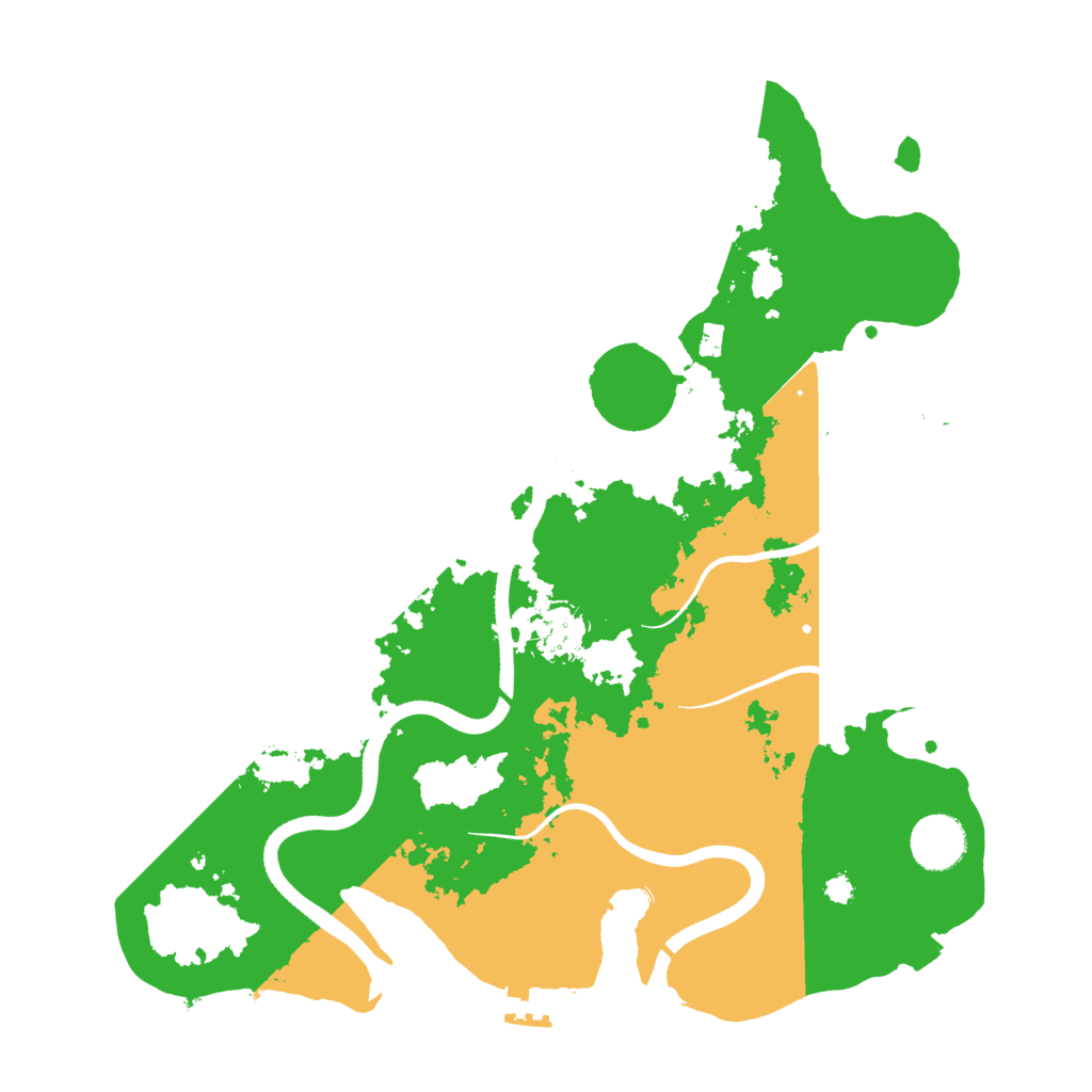 Biome Rust Map: Procedural Map, Size: 3500, Seed: 2132449