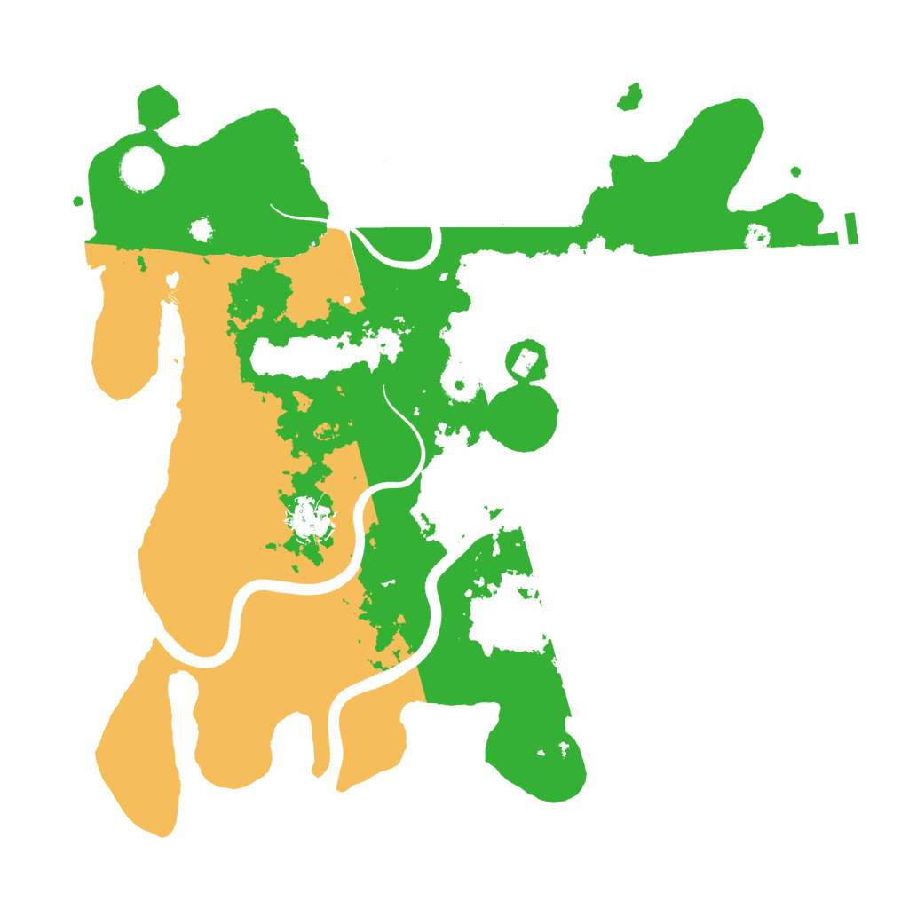 Biome Rust Map: Procedural Map, Size: 3600, Seed: 48827633