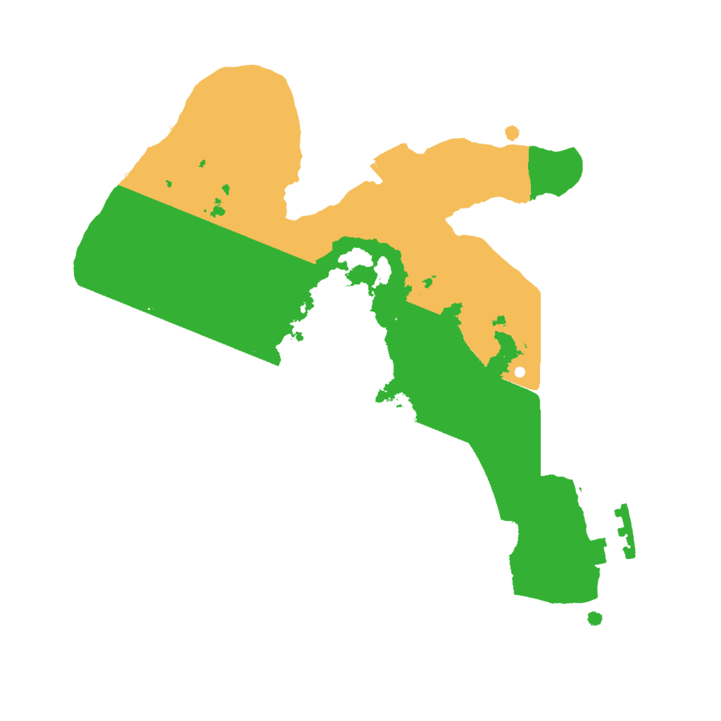 Biome Rust Map: Procedural Map, Size: 2000, Seed: 222333