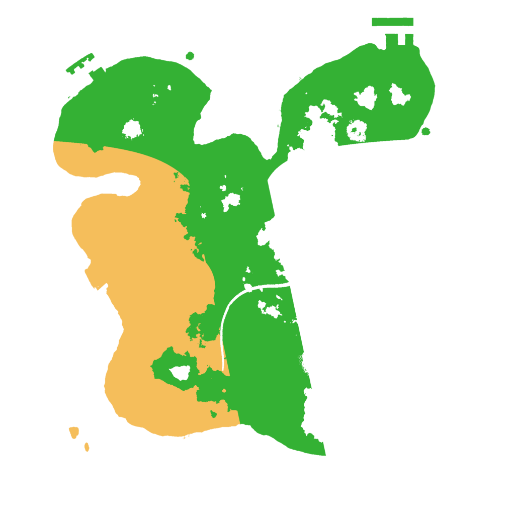 Biome Rust Map: Procedural Map, Size: 2500, Seed: 539478277
