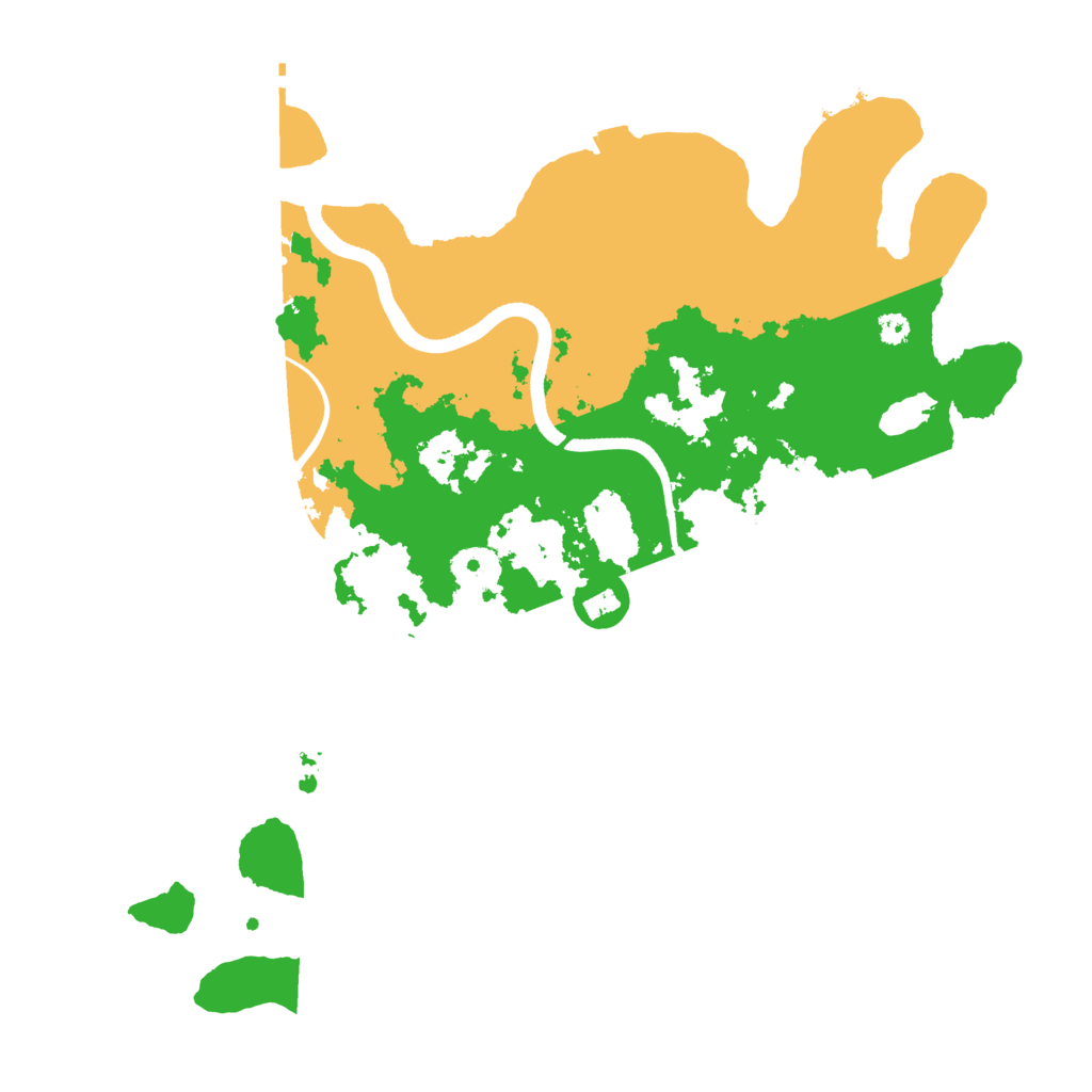 Biome Rust Map: Procedural Map, Size: 3500, Seed: 29474584