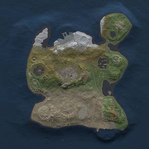 Thumbnail Rust Map: Procedural Map, Size: 2000, Seed: 59539593, 8 Monuments