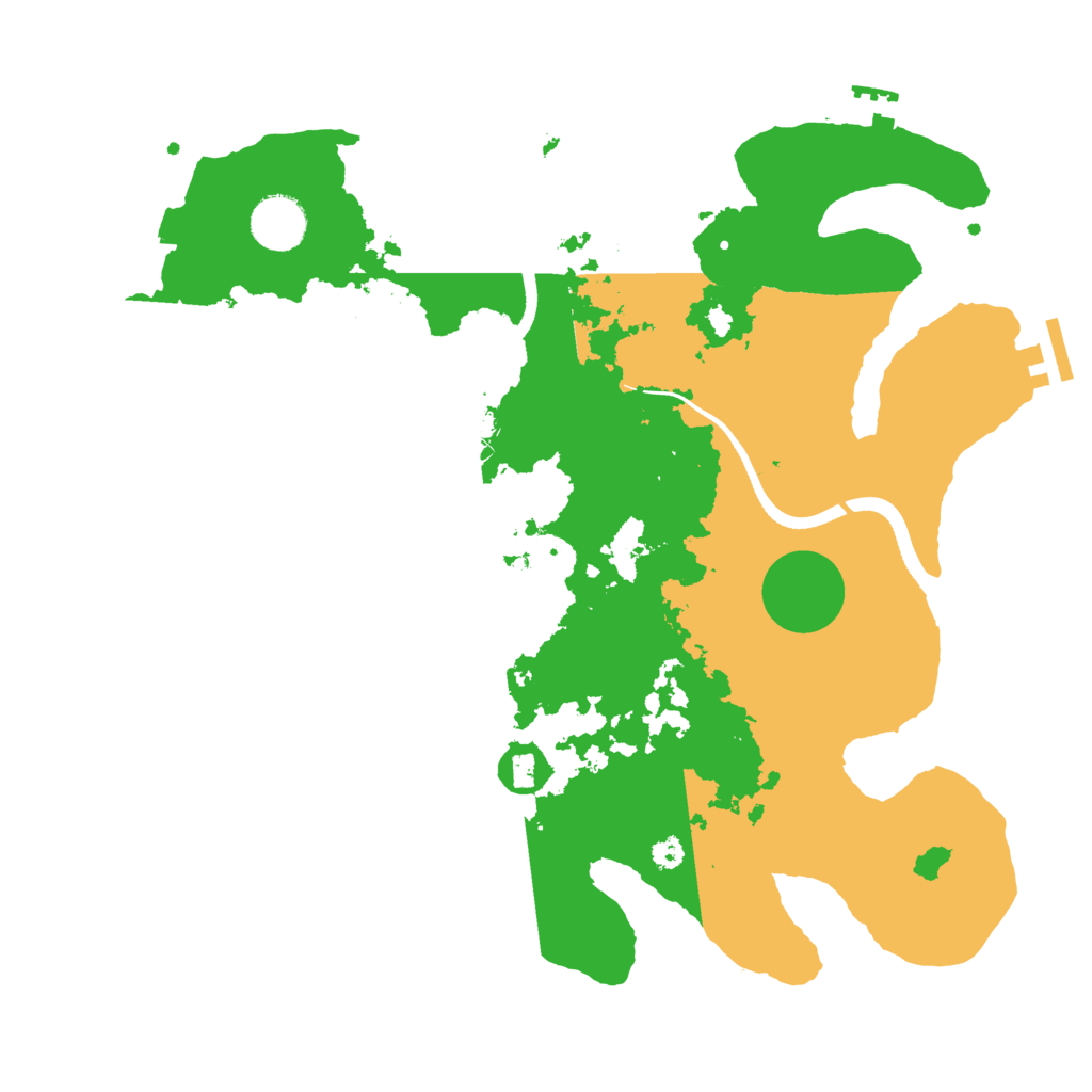 Biome Rust Map: Procedural Map, Size: 3500, Seed: 68404013