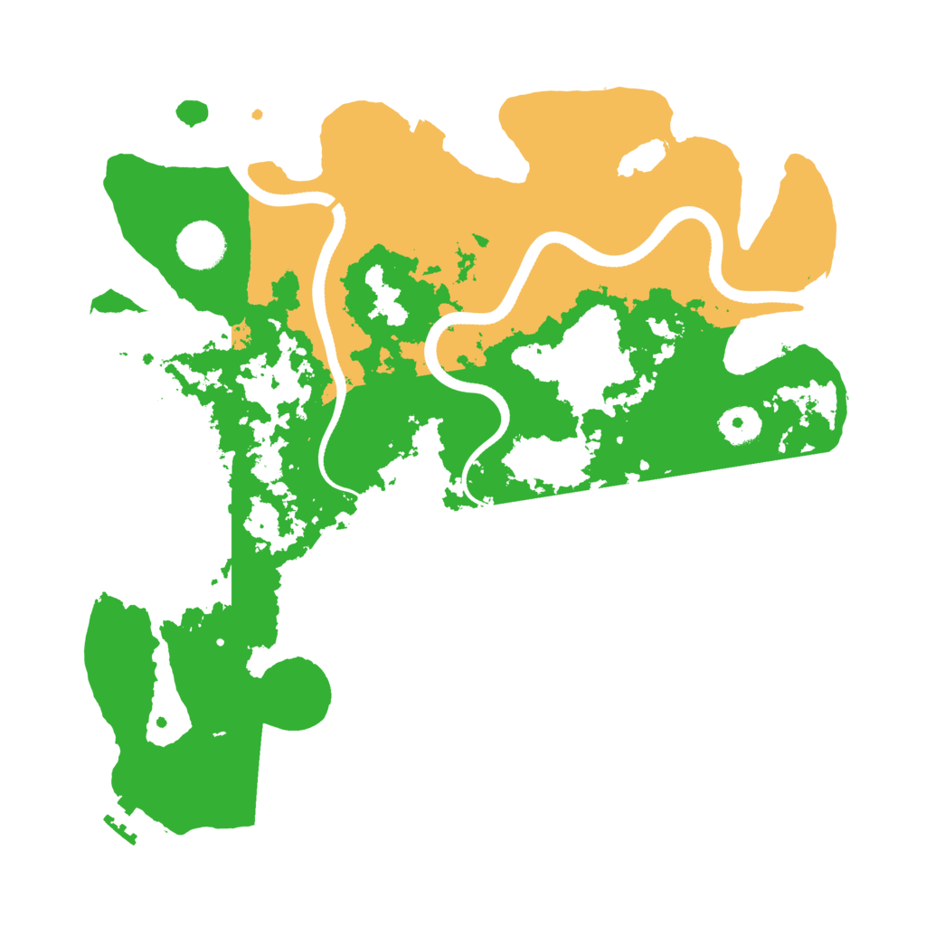 Biome Rust Map: Procedural Map, Size: 3500, Seed: 6663213