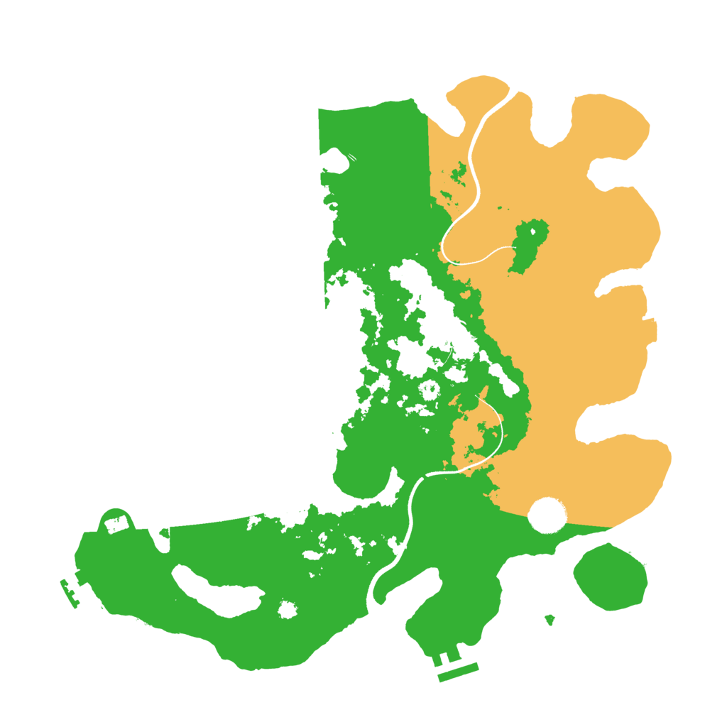 Biome Rust Map: Procedural Map, Size: 3550, Seed: 10529083
