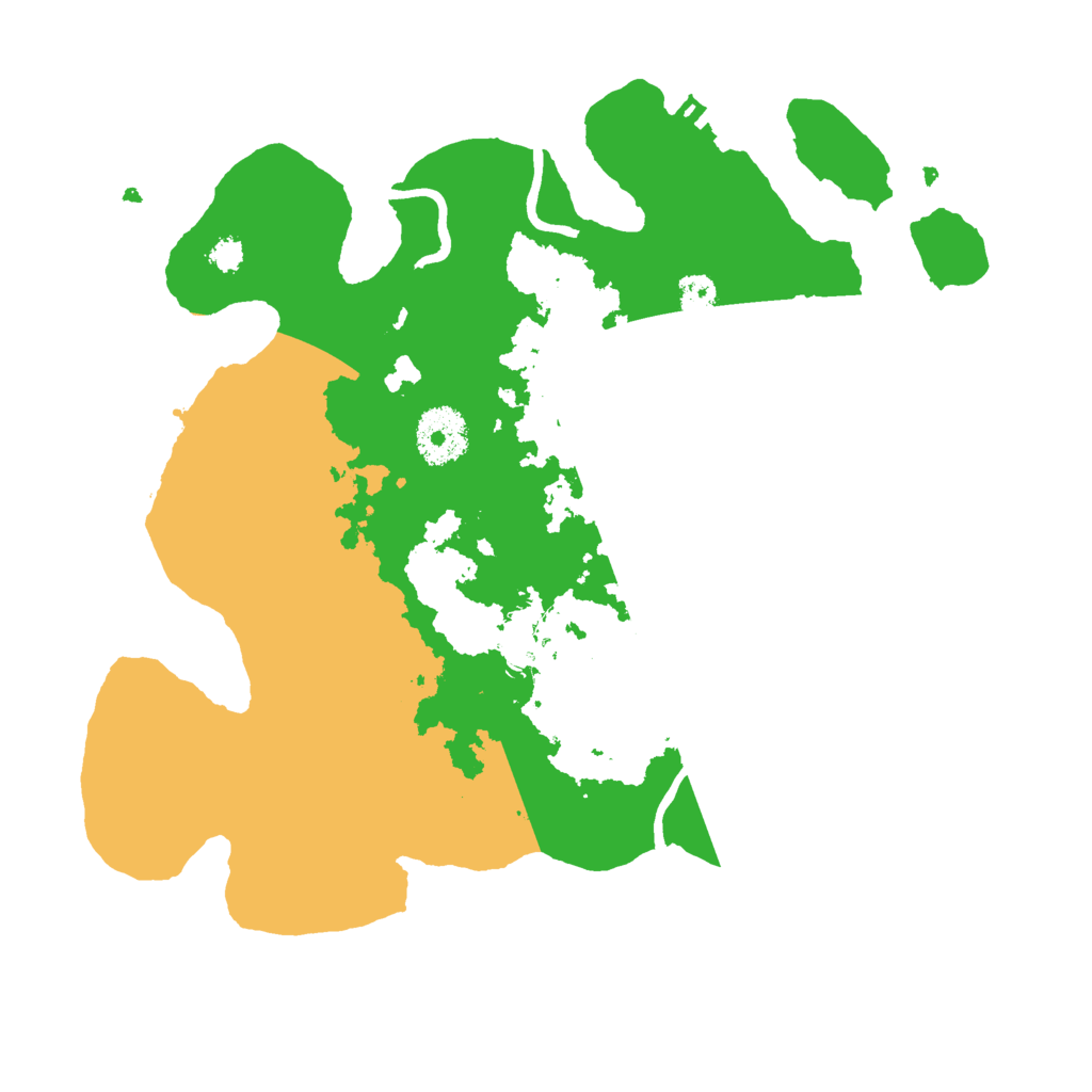 Biome Rust Map: Procedural Map, Size: 3000, Seed: 4921