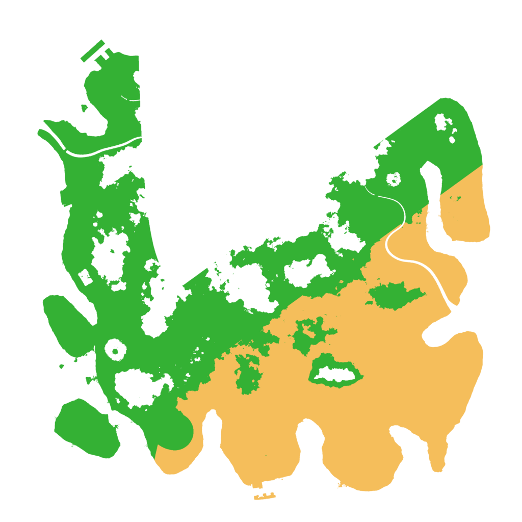Biome Rust Map: Procedural Map, Size: 3700, Seed: 1006499068