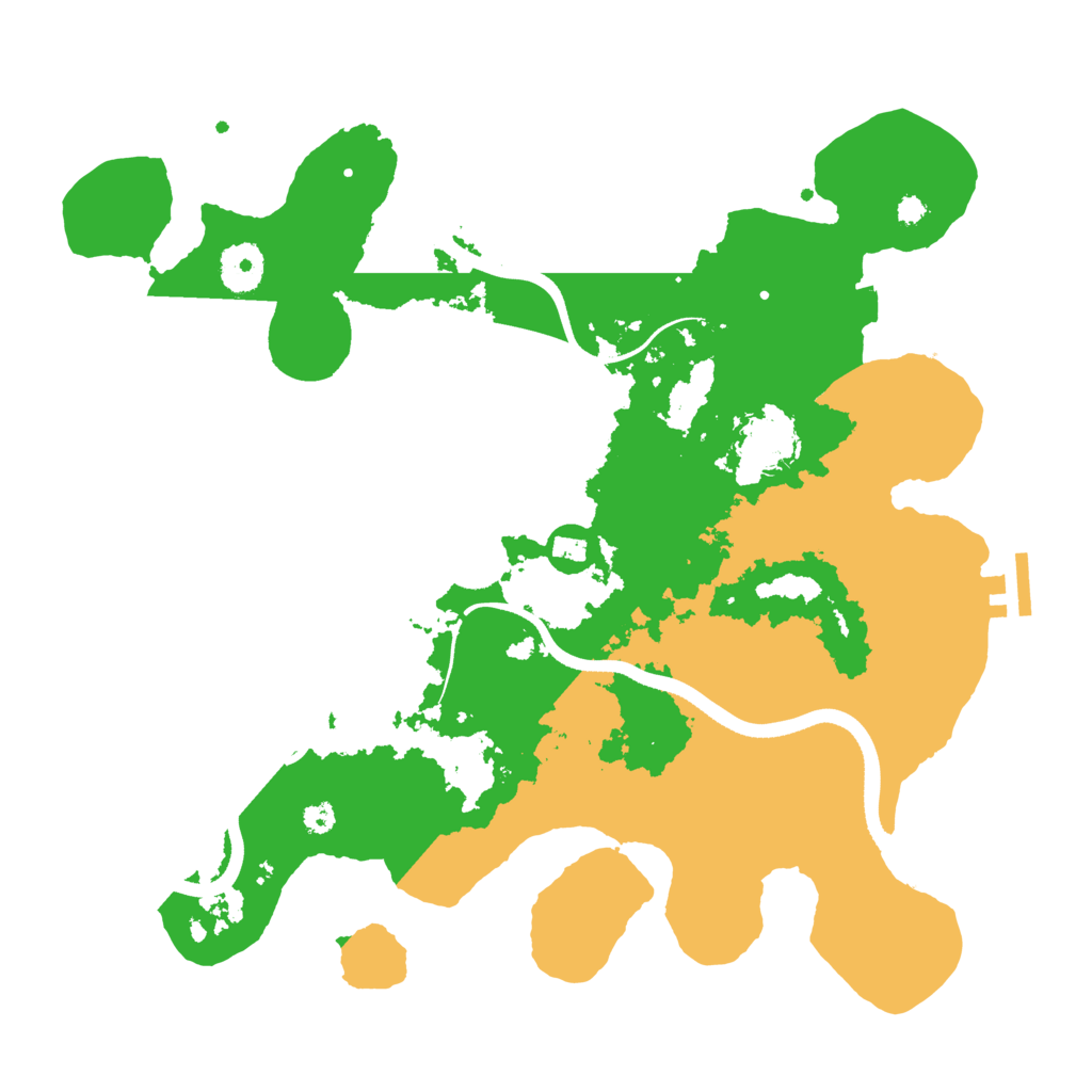Biome Rust Map: Procedural Map, Size: 3500, Seed: 1487197401