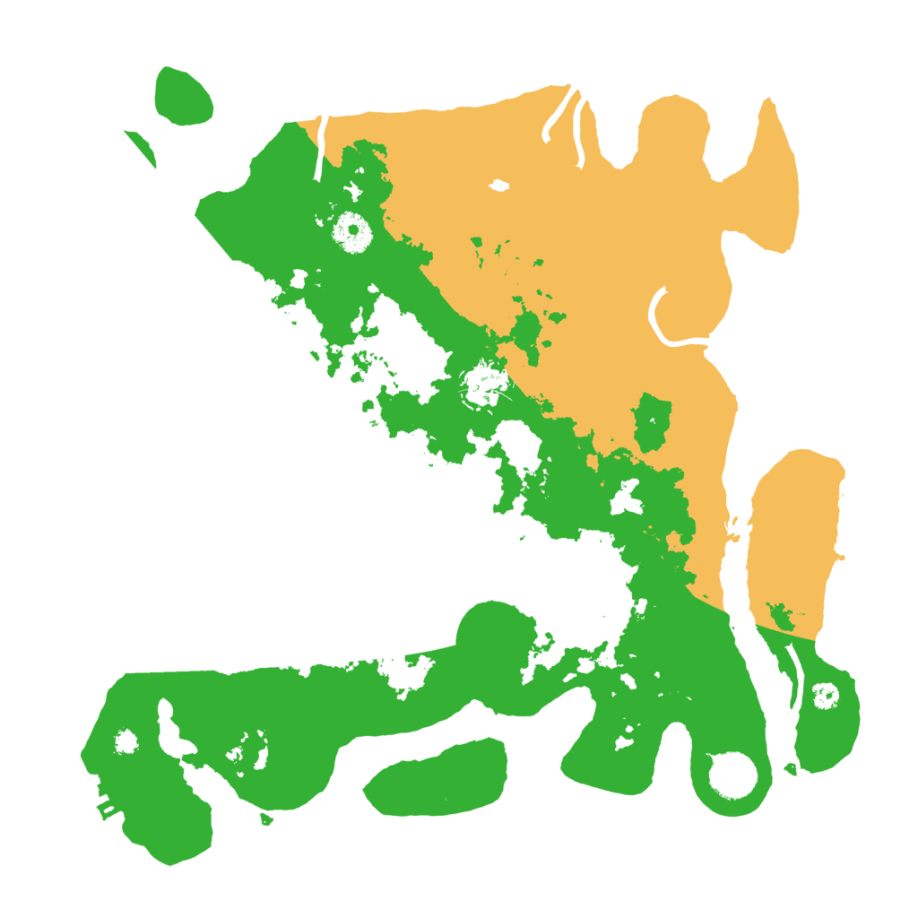 Biome Rust Map: Procedural Map, Size: 3500, Seed: 2033804398