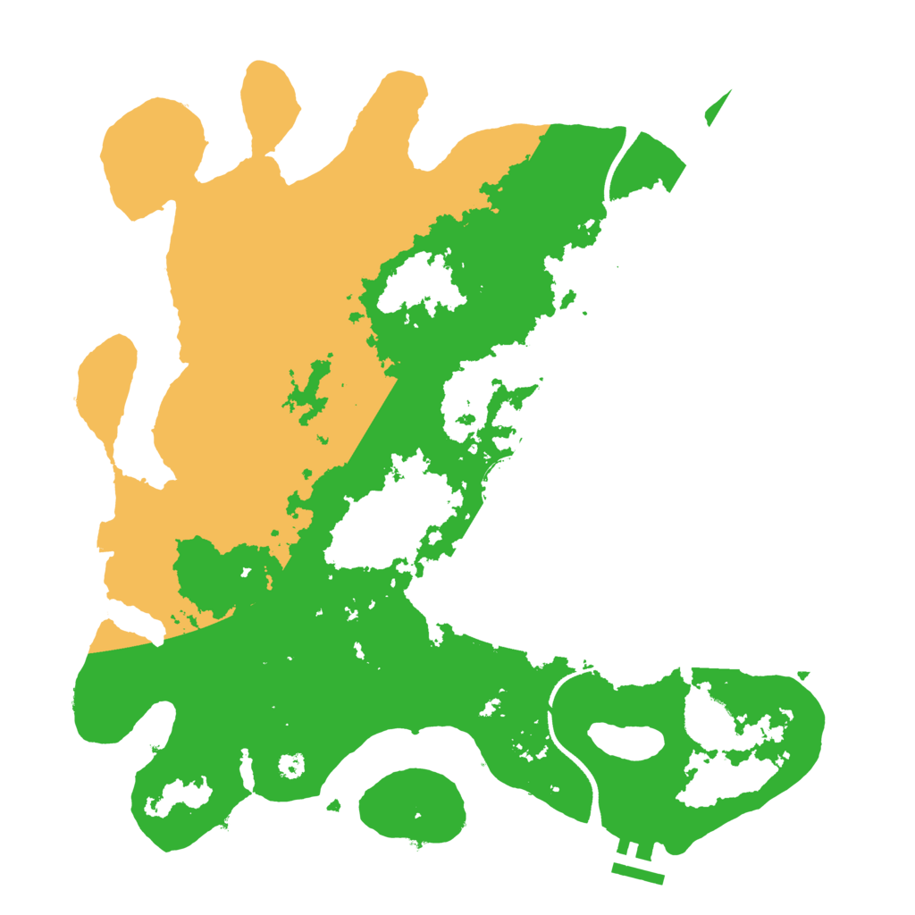 Biome Rust Map: Procedural Map, Size: 3500, Seed: 1375051253