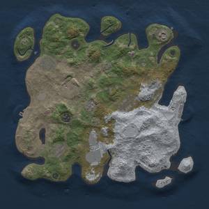 Thumbnail Rust Map: Procedural Map, Size: 3500, Seed: 56989917, 16 Monuments