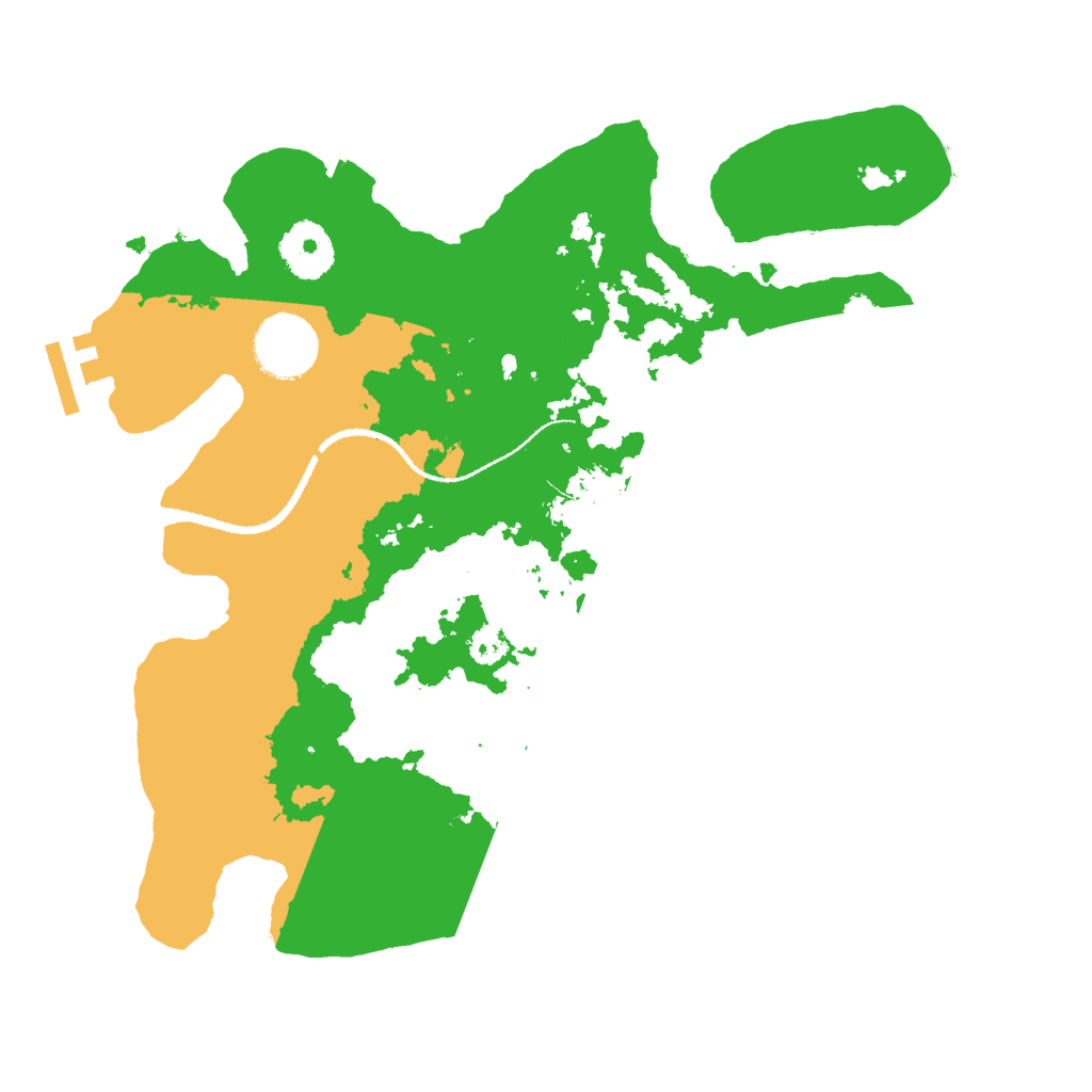 Biome Rust Map: Procedural Map, Size: 3000, Seed: 1234887890