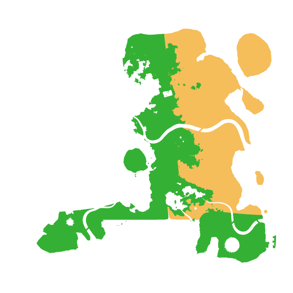 Biome Rust Map: Procedural Map, Size: 3500, Seed: 444640981