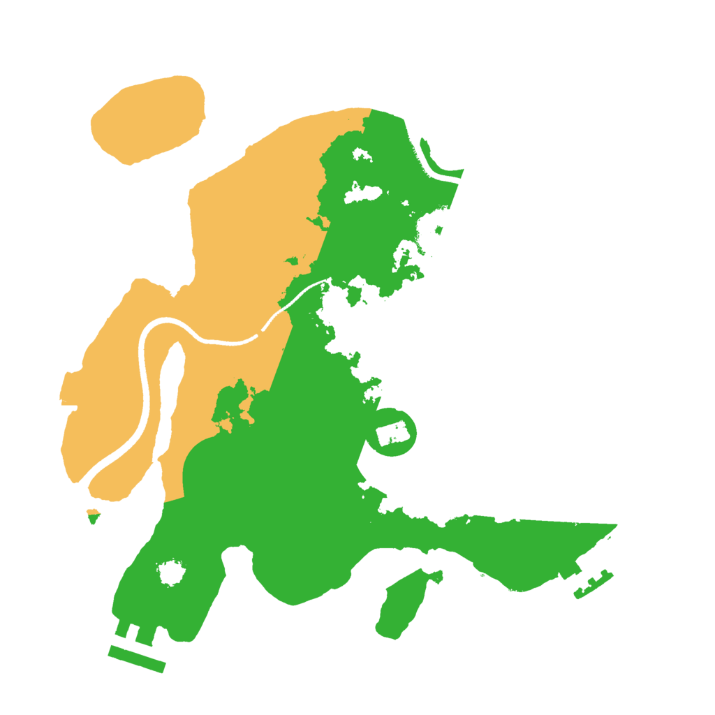 Biome Rust Map: Procedural Map, Size: 2500, Seed: 923416427
