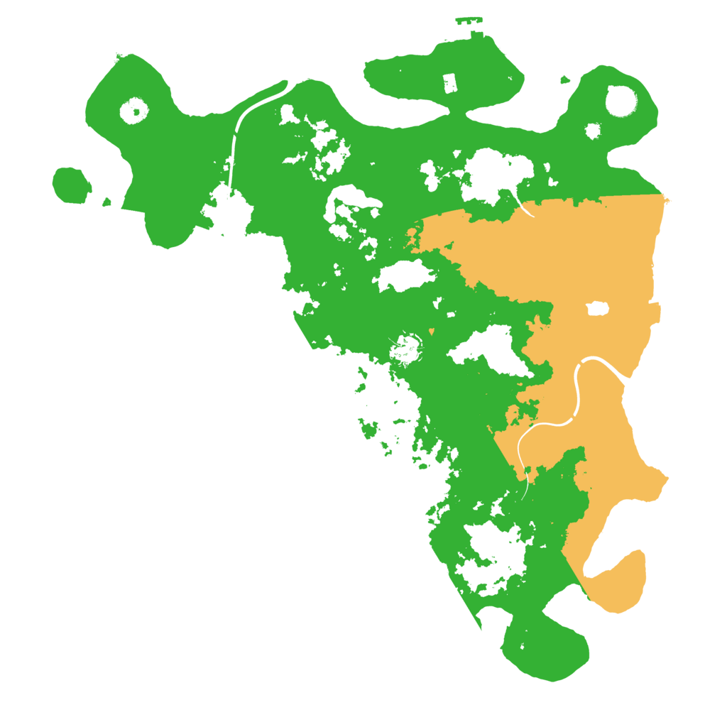 Biome Rust Map: Procedural Map, Size: 4100, Seed: 73411581