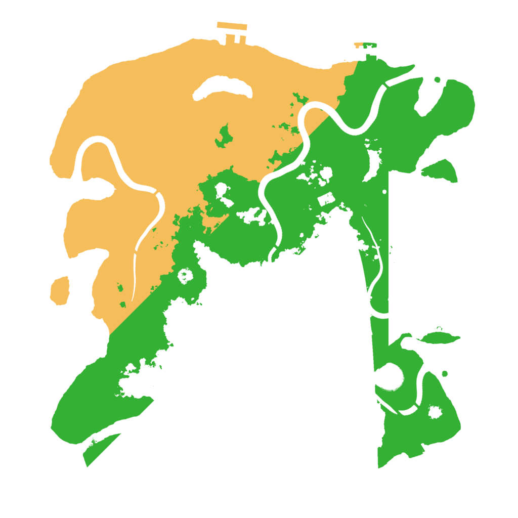 Biome Rust Map: Procedural Map, Size: 3500, Seed: 866420120