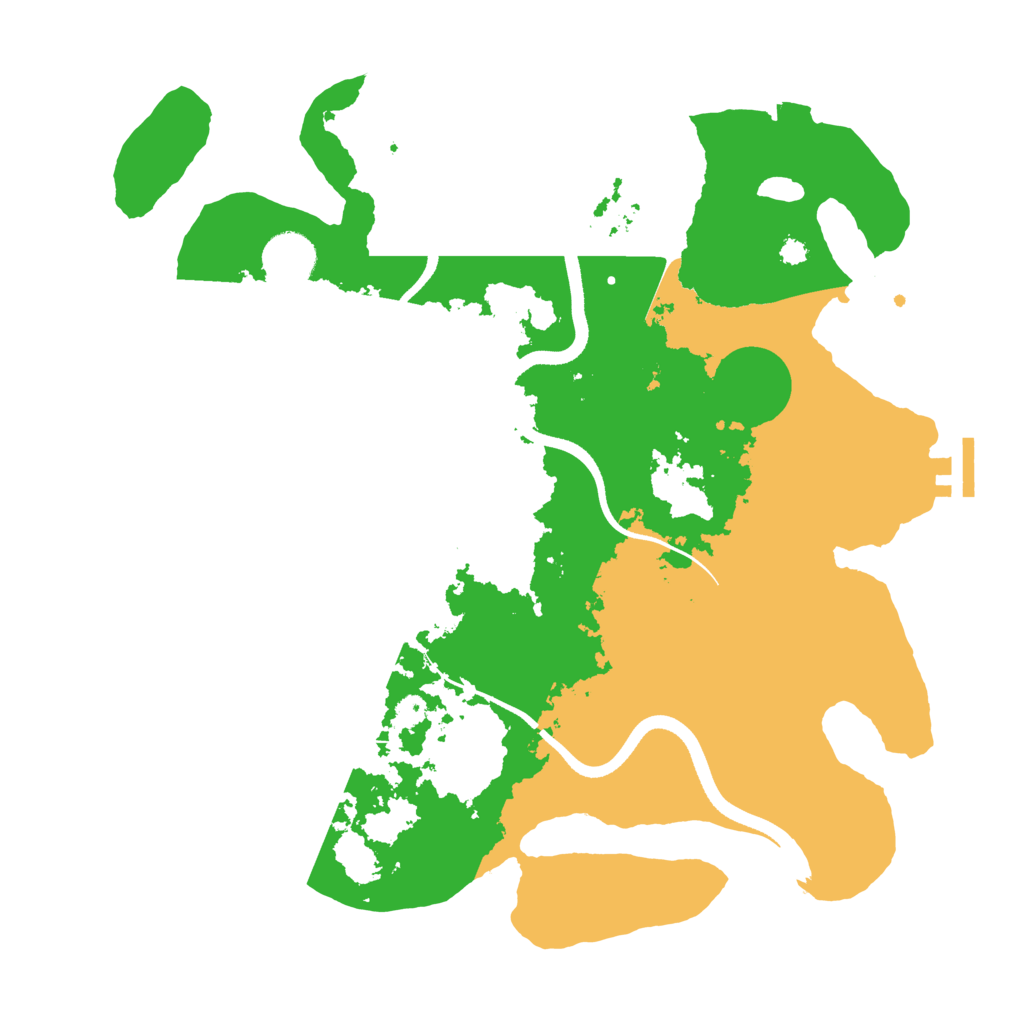 Biome Rust Map: Procedural Map, Size: 3500, Seed: 76918719