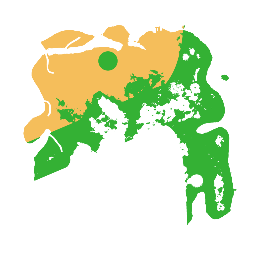 Biome Rust Map: Procedural Map, Size: 3500, Seed: 7514