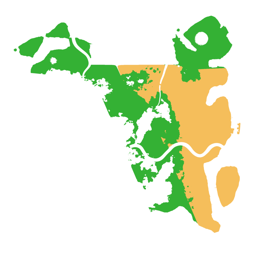 Biome Rust Map: Procedural Map, Size: 3500, Seed: 234551254