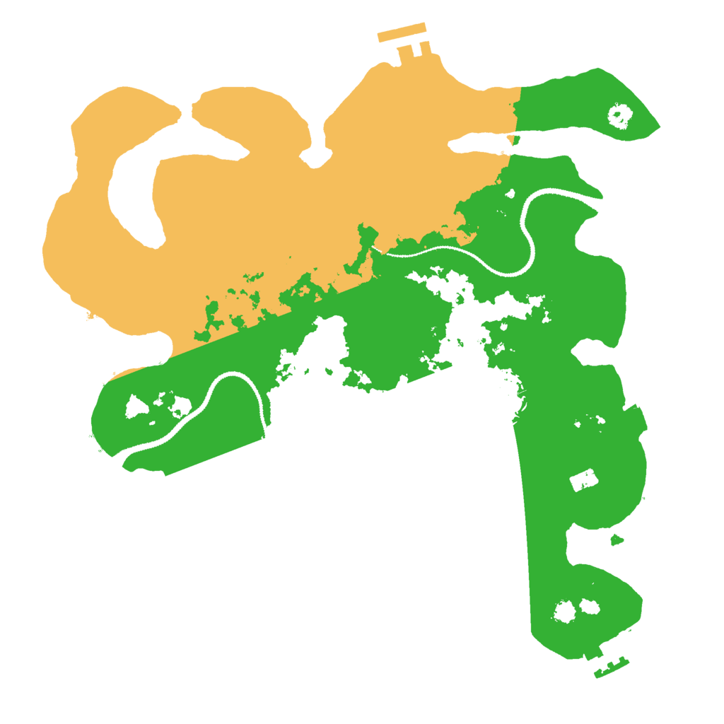 Biome Rust Map: Procedural Map, Size: 3000, Seed: 31243