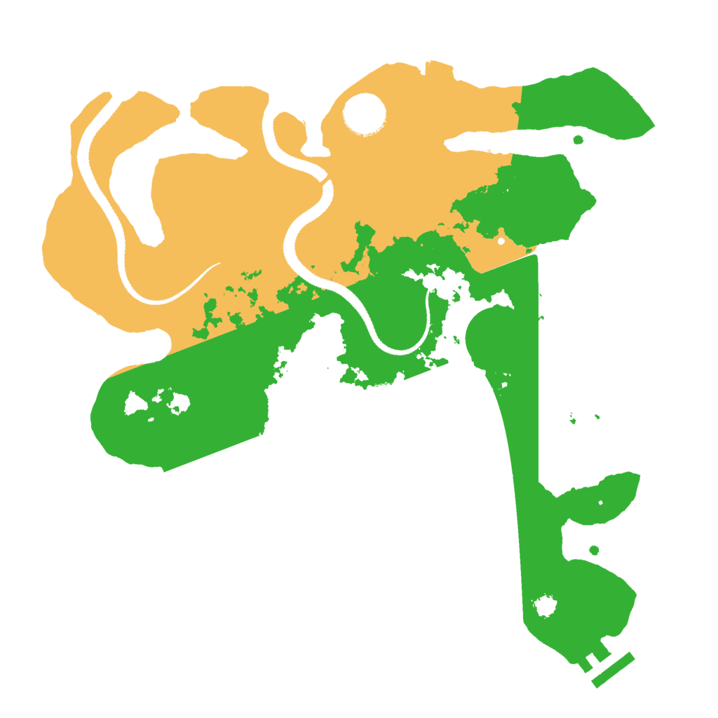 Biome Rust Map: Procedural Map, Size: 3000, Seed: 31243
