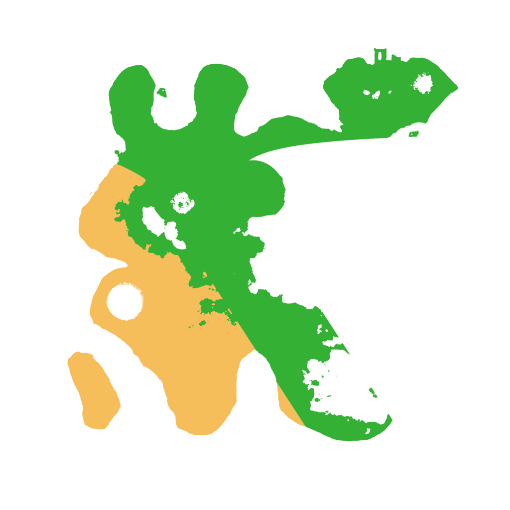 Biome Rust Map: Procedural Map, Size: 2500, Seed: 8992