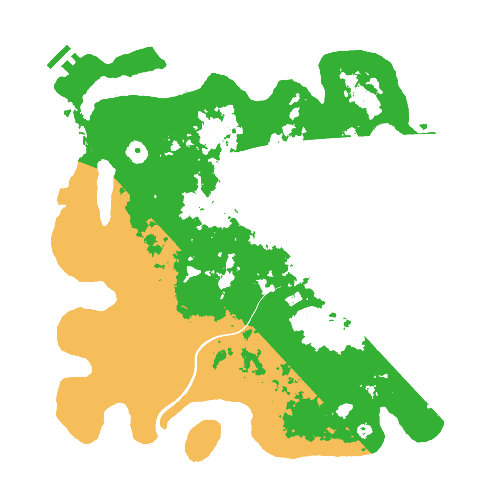 Biome Rust Map: Procedural Map, Size: 3500, Seed: 1586105054