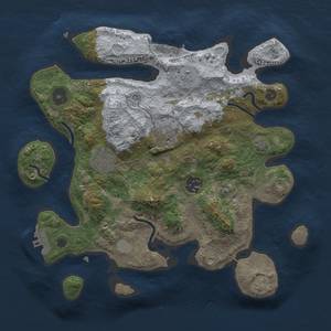 Thumbnail Rust Map: Procedural Map, Size: 3000, Seed: 808713557, 11 Monuments