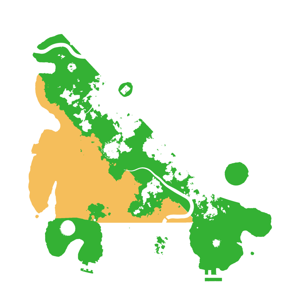 Biome Rust Map: Procedural Map, Size: 3500, Seed: 27457974