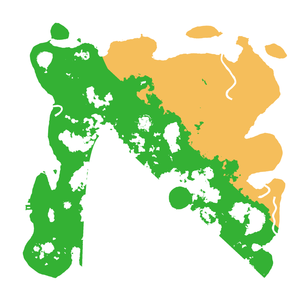 Biome Rust Map: Procedural Map, Size: 3700, Seed: 38270299