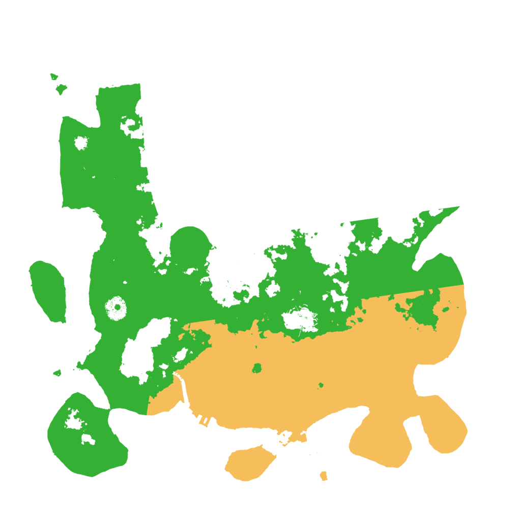 Biome Rust Map: Procedural Map, Size: 3500, Seed: 1749652527