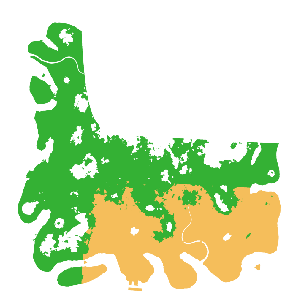 Biome Rust Map: Procedural Map, Size: 4500, Seed: 1999215836