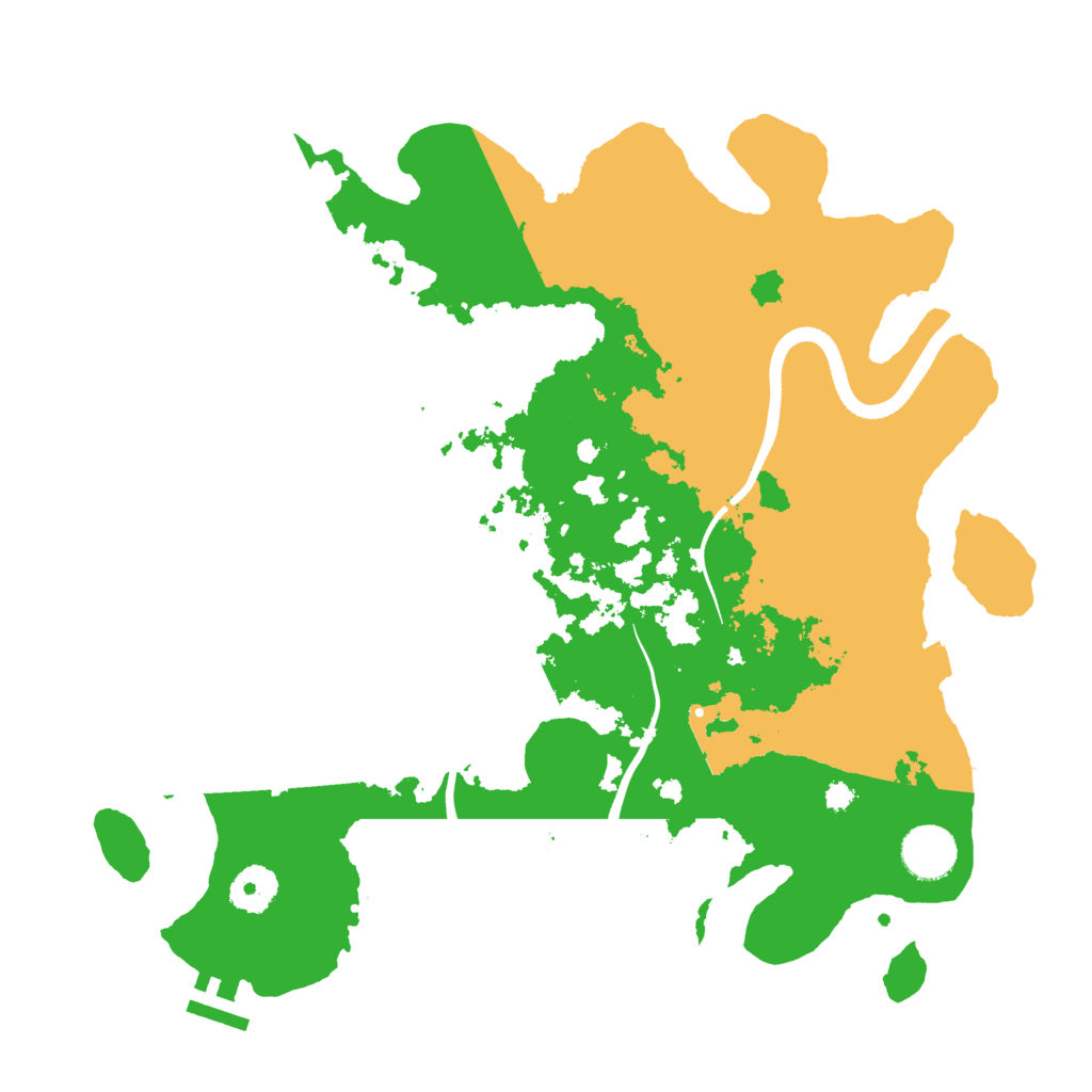 Biome Rust Map: Procedural Map, Size: 3500, Seed: 745323
