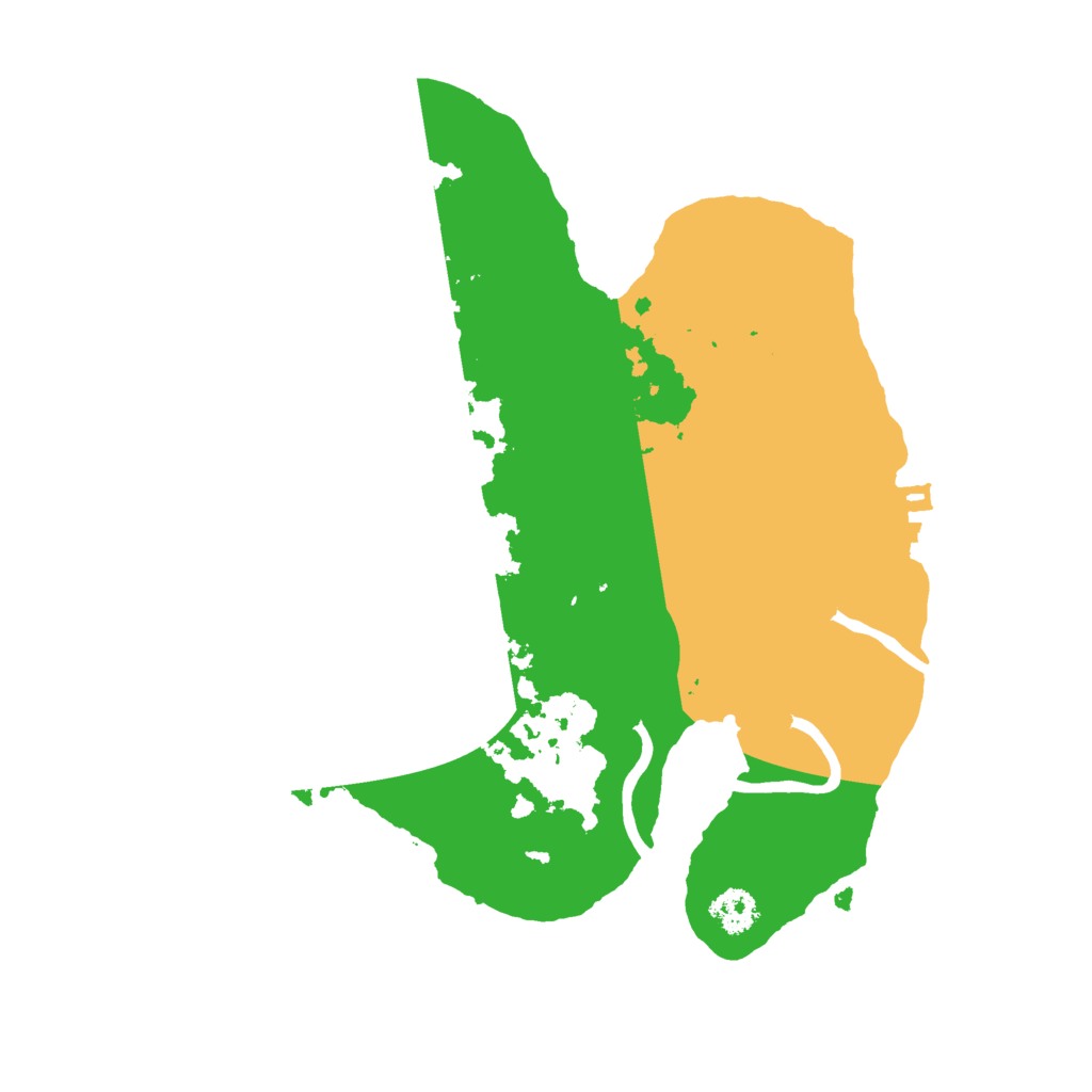 Biome Rust Map: Procedural Map, Size: 2500, Seed: 3434