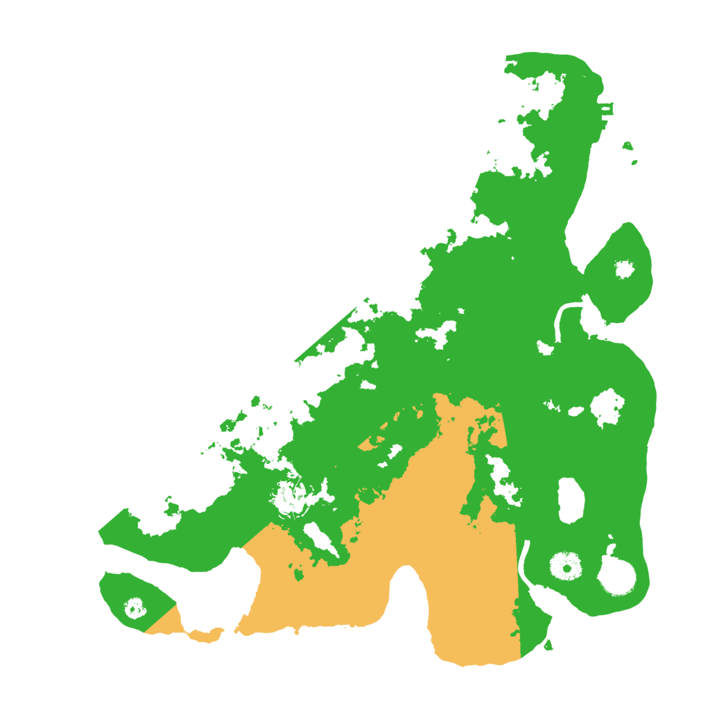 Biome Rust Map: Procedural Map, Size: 3500, Seed: 61370029