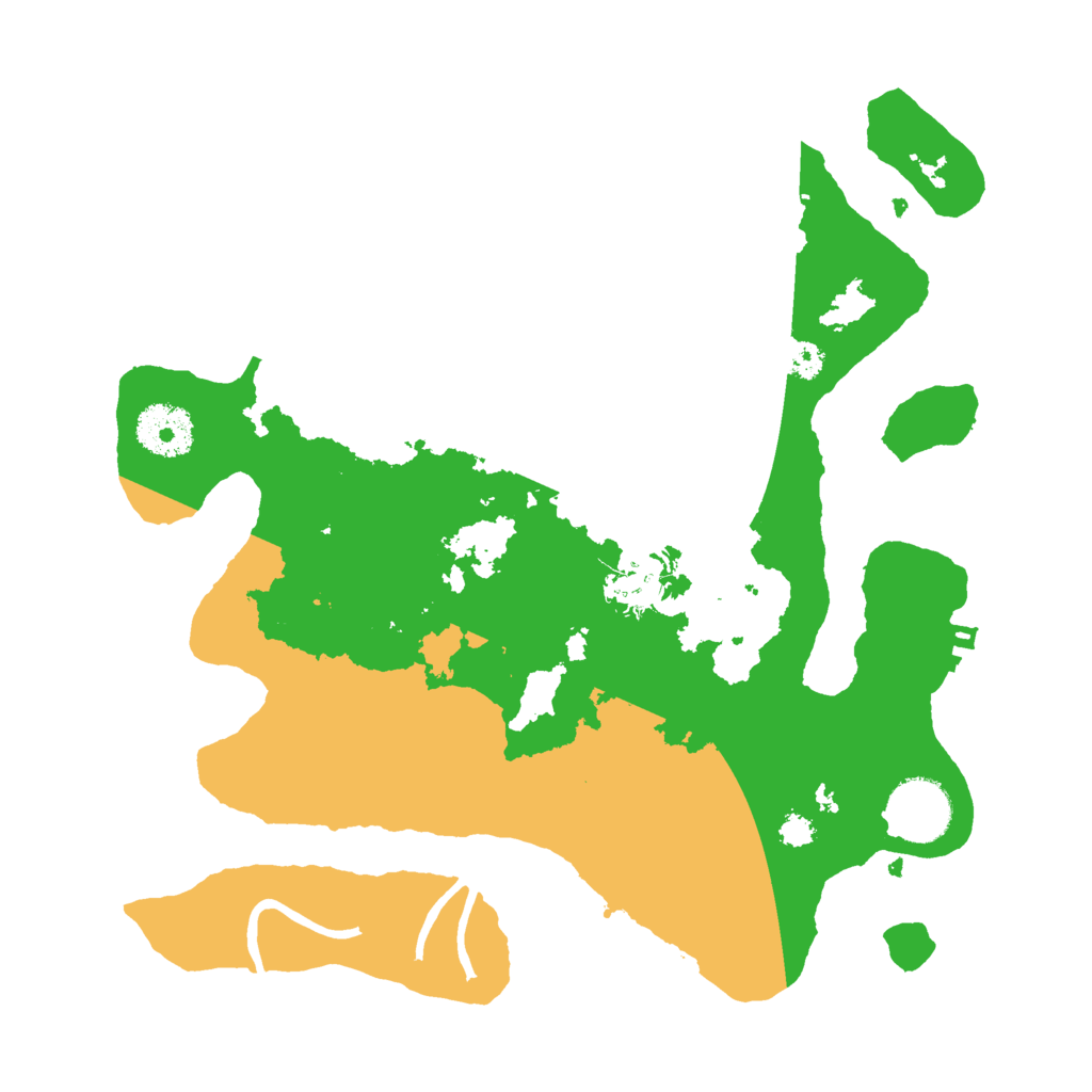 Biome Rust Map: Procedural Map, Size: 3000, Seed: 123654788