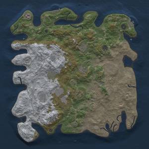 Thumbnail Rust Map: Procedural Map, Size: 4250, Seed: 853504446, 19 Monuments