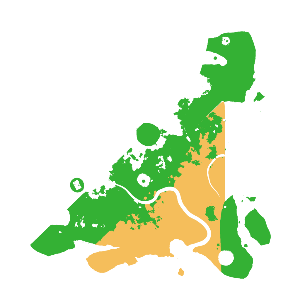 Biome Rust Map: Procedural Map, Size: 3500, Seed: 79392697