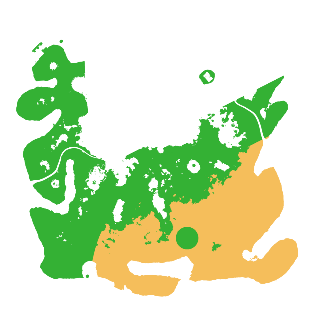 Biome Rust Map: Procedural Map, Size: 3700, Seed: 49254871